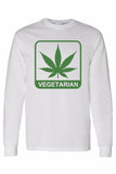 Men's/Unisex Funny "Vegetarian" Long Sleeve T-shirt